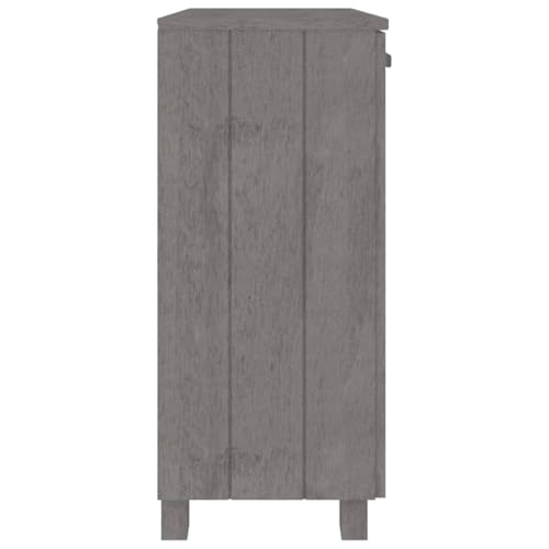 Buffets & Sideboards Sideboard Light Gray 33.5"x13.8"x31.5" Solid Wood Pine,Rustic Farmhouse Pine Sideboard with 2 Doors for Ample Home Storage Cabinets & Storage