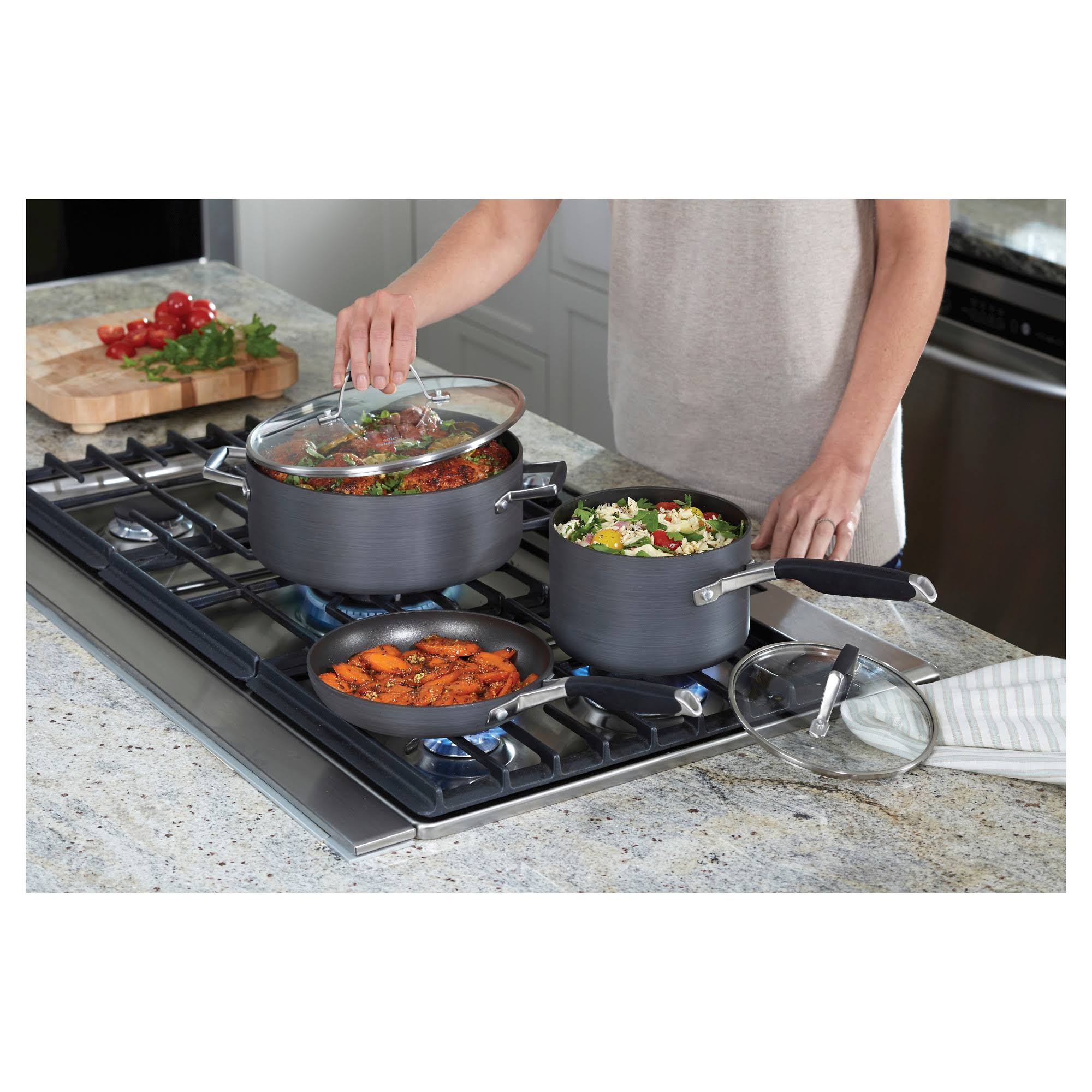 Calphalon Select 8-Piece Hard Anodized Nonstick Cookware Set