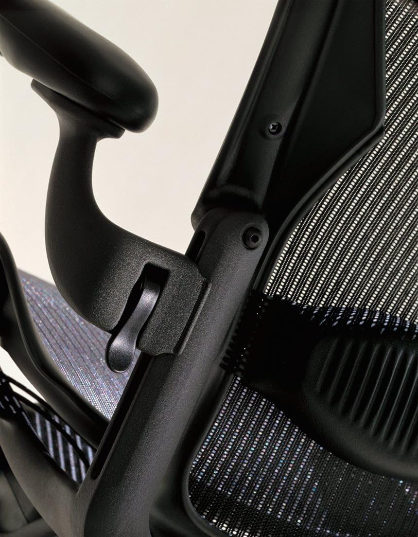 Aeron Chair by Herman Miller - Official Retailer - Basic - Titanium Frame - Zinc Classic Size C (Large)