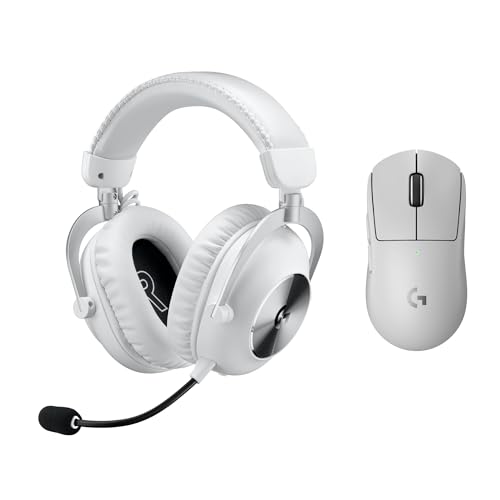 Logitech G PRO X Superlight 2 DEX Wireless Gaming Mouse, 60g pro-Grade Right-Handed Mouse with 5 programmable Buttons, USB-C Charging, 44k DPI Sensor, up to 8 kHz Polling for PC/Mac - White