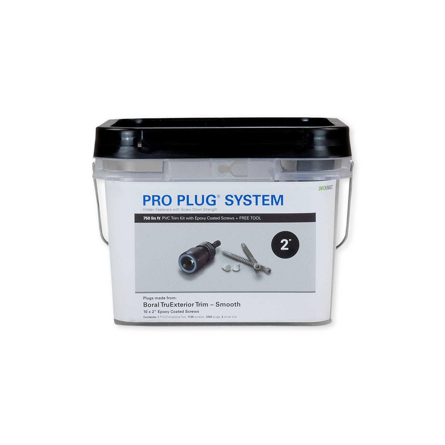 Starborn Industries Pro Plug System for Boral TruExterior Trim - 750 Linear Feet - Epoxy Coated Carbon Steel - #10 x 2x22 - Bora