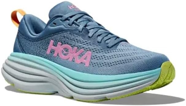 HOKA ONE ONE Womens Bondi 8 Textile Shadow Dusk Trainers 9.5 US