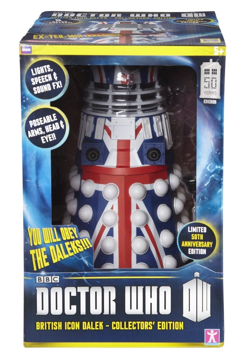 Doctor Who 50th Anniversary British Icon Dalek w/Sound u0026 Lights