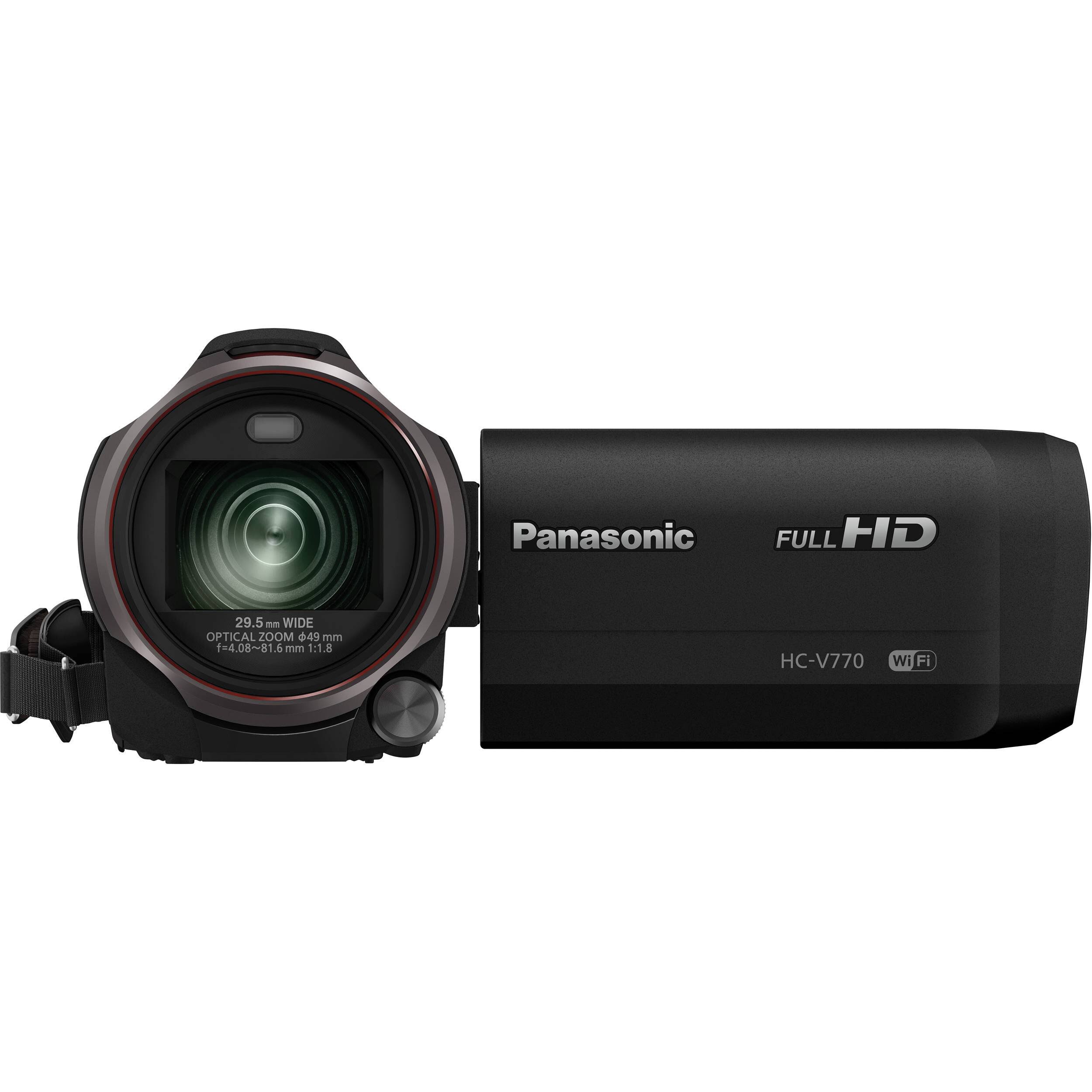Panasonic HC-V770 12.76 MP Camcorder - 1080p - Black