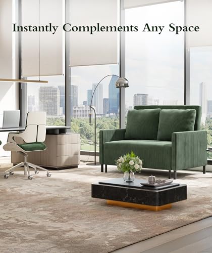Sleeper Sofa Chair, 3 in 1 Convertible Sleeper Chair with Adjustable Backrest, 32" Pull Out Couch Bed 400lbs Support, Comfy Velvet Small Sofa Bed for Small Space with Pillow & 2 Pockets, Blue