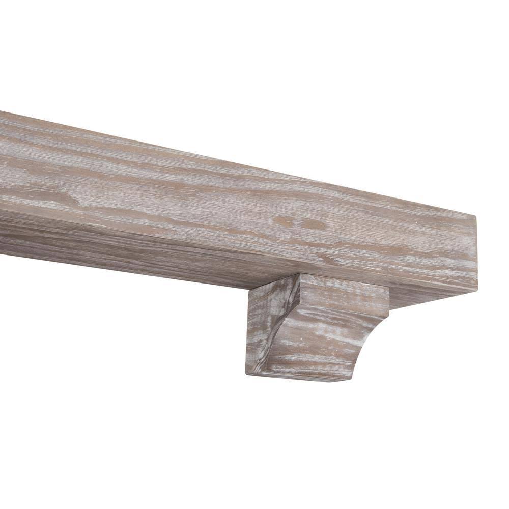 Pearl Mantels 412-72-09 The Shenandoah 72x22 Shelf or Mantel Shelf Farmhouse Distressed Finish