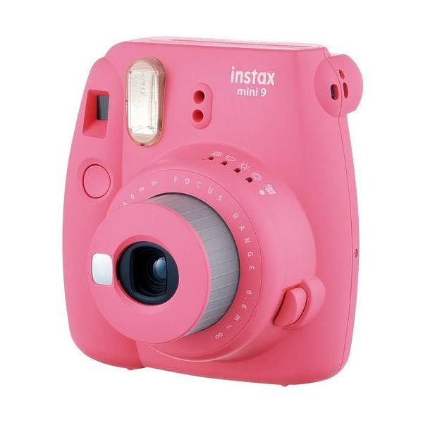 Fujifilm Instax Mini 9 Instant Camera Flamingo Pink W Film and Accessories - Polaroid Camera Kit