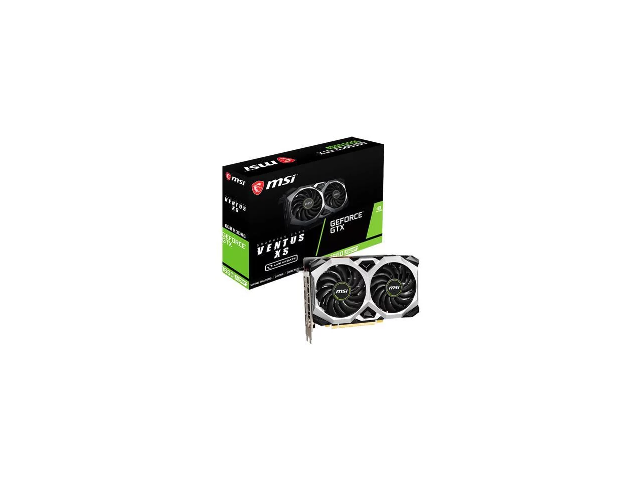 MSI Ventus GeForce GTX 1660 SUPER 6GB GDDR6 PCI Express 3.0 x16 Video Card GTX 1660 SUPER VENTUS XS