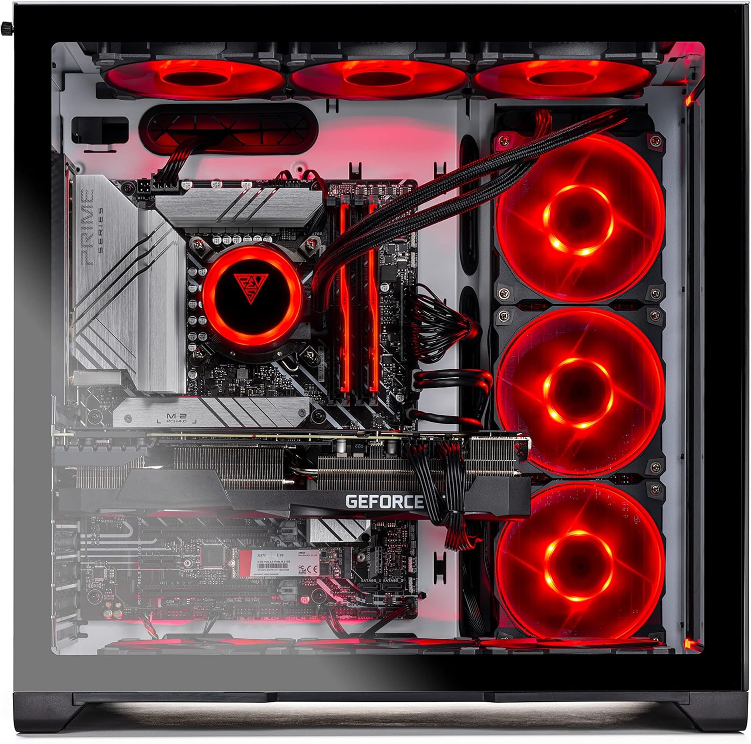 Skytech Gaming Prism II Gaming PC Desktop – Intel Core i9 12900K 3.2 GHz, RTX 3090, 1TB NVME Gen4 SSD, 32G DDR5 RGB, 850W Gold PSU, 360mm AIO, AC Wi-Fi, Windows 10 Home 64-bit