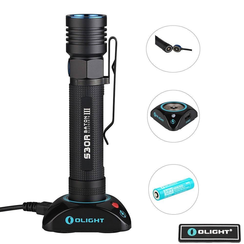 Olight S30R Baton III Rechargeable LED Flashlight