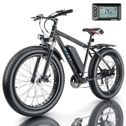 Vivi Electric Bike 26" x 4.0 Fat Tire Electric Bicycle, Peak 1000W Electric Mountain Bike, 25MPH Ebikes for Adults with 48V 13AH Removable Lithium-Ion Battery, Up to 60 Miles,UL 2849 Certified