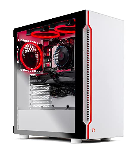 Skytech Eclipse Lite Gaming PC, Ryzen 7 7800X3D 4.2 GHz (5GHz Turbo Boost), AMD RX 7600XT 16GB GDDR6, 1TB SSD, 32GB DDR5 RAM 5600 RGB, 750W GOLD PSU, 360mm AIO, Wi-Fi, Win 11 Home