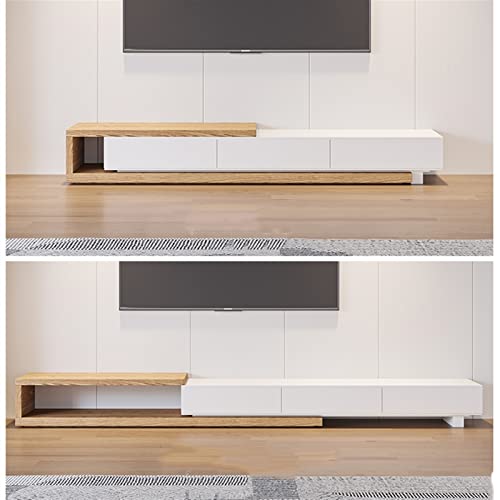 Modern TV Stand Modern Minimalist TV Stand Living Room 59"-86" Expandable TV Stand Media Console Can Accommodate Up to 90 Inch TV Storage Cabinets(A)