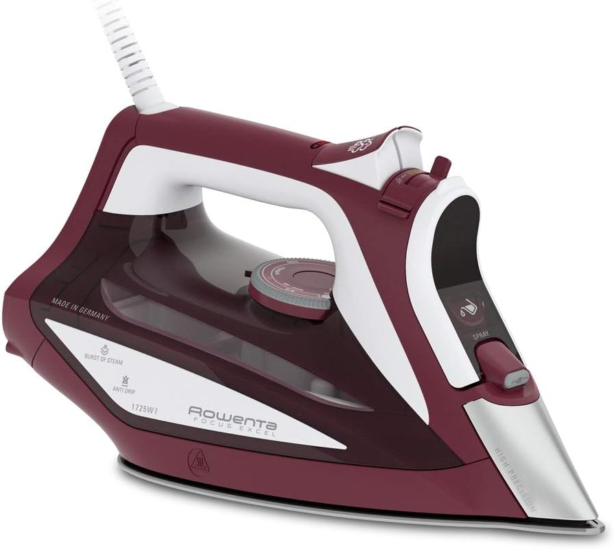 Rowenta Focus Excel Iron, Standard, Red