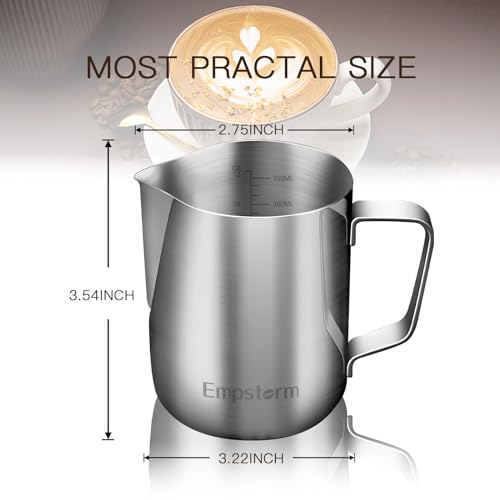 Espresso machine, 20 Bar Espresso Maker with Milk Frother Steam Wand, Compact Espresso Coffee Machine with for Cappuccino, Latte, Fast Heating (Casual)