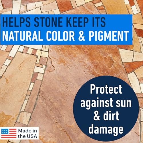 USA-Made 5 Gallon Concrete Sealer (Covers 7500 Sq Ft) – Premium Clear & Wet Sealant for Indoor/Outdoor Surfaces - Ideal for Concrete, Driveways, Garages, Basements, Patios