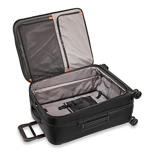 Briggs & Riley Domestic 22" Carry On Expandable Spinner - Luggage for Travel, Suitcases with Wheels, Softside Rolling Bag for Men & Women, Self-Repairing Zipper - ZDX Collection, Hunter