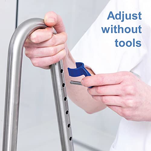 Aquatec Ocean Ergo XL Shower and Commode Chair with Collection Pan, Lid and Pan Support Guide Rail, OCEANERGOXL