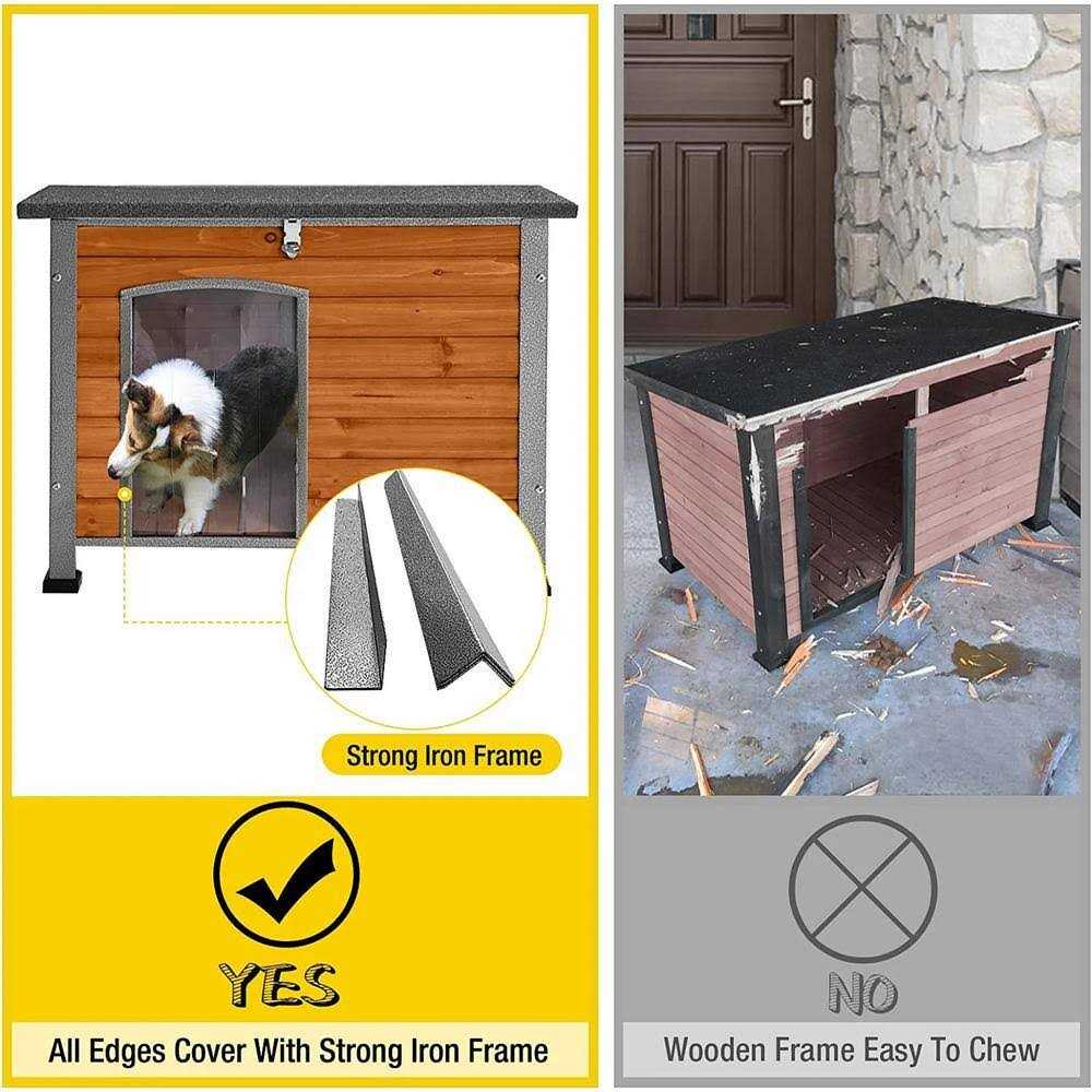 aivituvin Wooden Heavy-Duty Dog Crates House with Strong Iron Frame - Pet Supplies online store