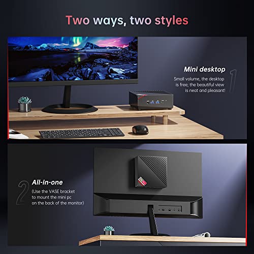 ACEMAGICIAN Mini Gaming PC AMD Ryzen™ 7 5800U 16GB DDR4 RAM, 512GB SSD, Wind 11 Pro 8 Cores/16 Threads Mini Computers (up to 4.4Ghz) 4K Triple Display Mini Desktop Bluetooth/WiFi 6/Office