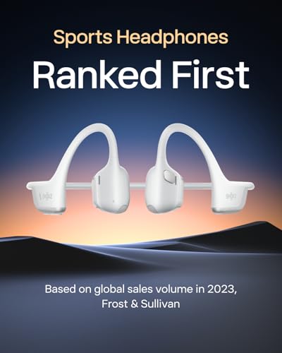 SHOKZ New OpenRun Pro 2 - Open-Ear, Bone Conduction Sport Headphones - with Reflective Strip - Sweat Resistant, Workout Headphones - Secure, Wireless, Comfortable Fit-Deep Bass and Smart Mic App