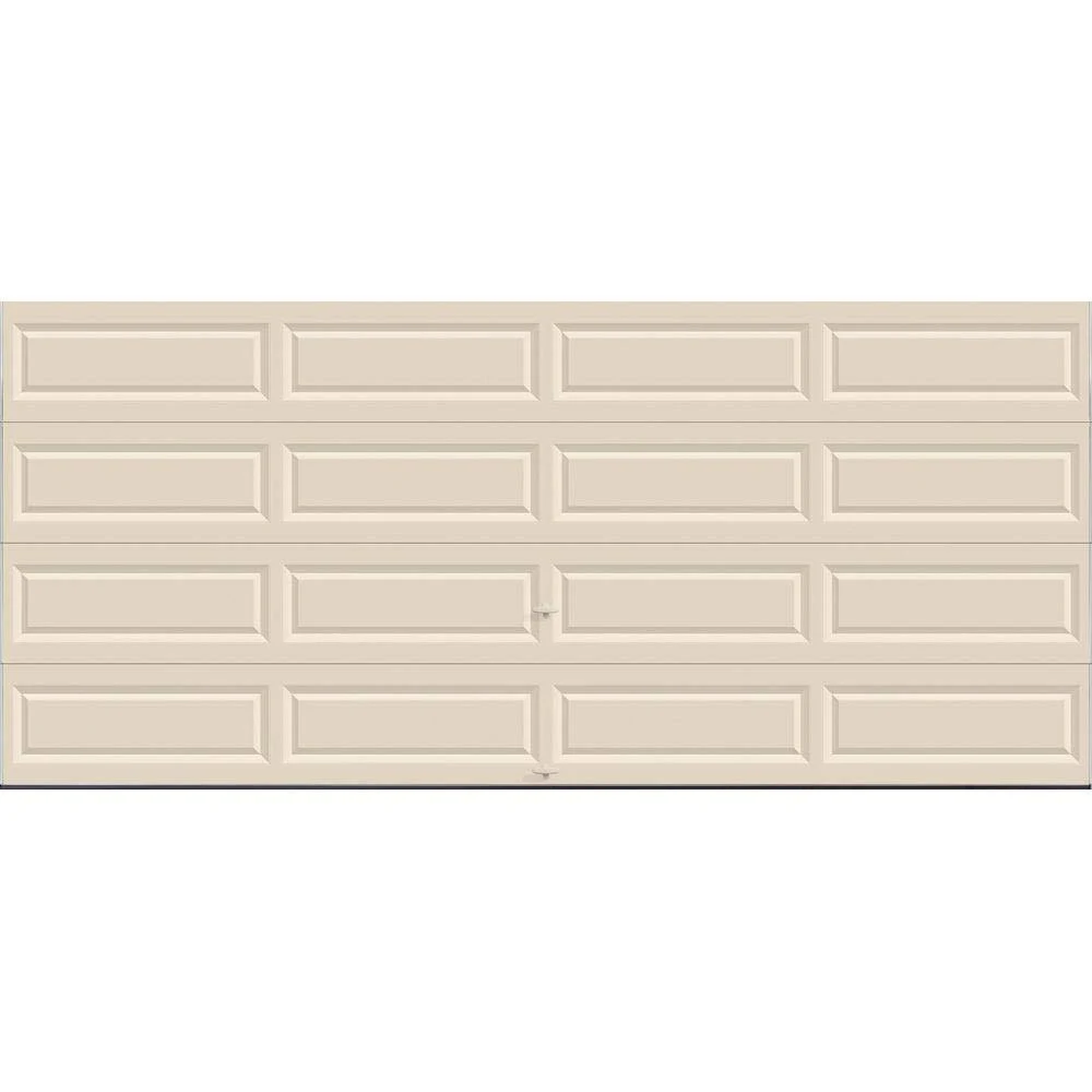 Clopay Classic Collection 16 ft. x 7 ft. Non-Insulated Solid Almond Garage Door 111186