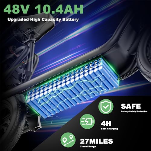 NAVIC Electric Scooter Adults,27Mile Range,Top Speed 22Mph,750W Peak Motor,14'' Pneumatic Tires,Electric Scooter for Adults,Foldable e Scooter with Back Basket