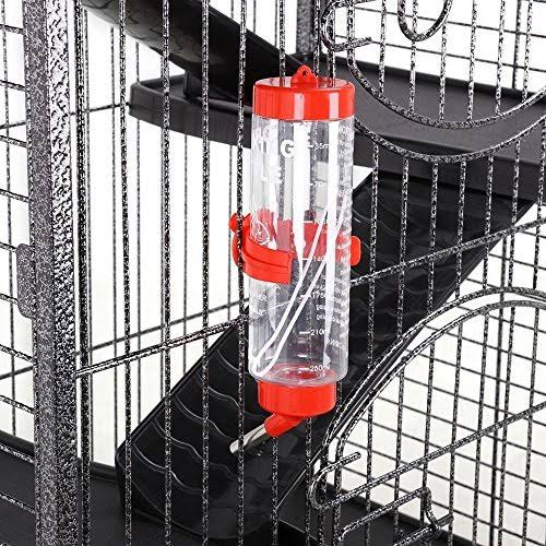Yaheetech 52” 6 Level Indoor Ferret Rabbit Small Animal Cage Hutch Black with 3 Front
