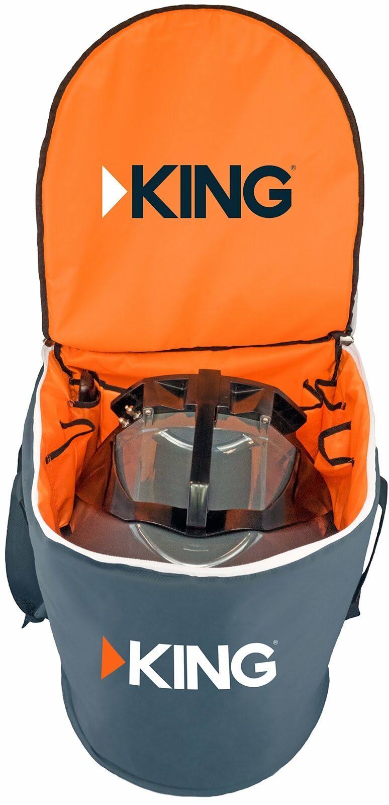 King CB1000 Carry Bag for Portable Satellite Antenna, Gray
