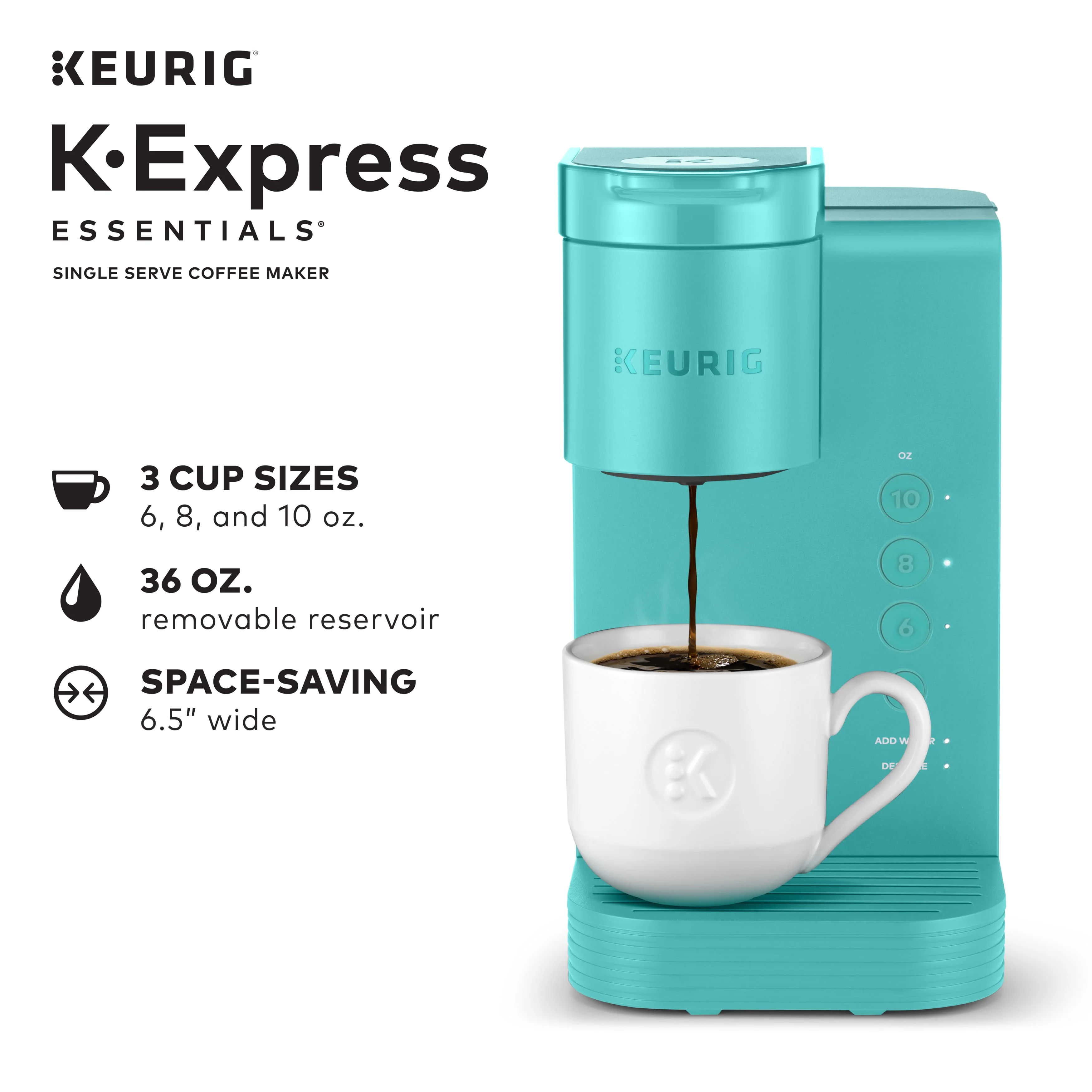 Keurig K-Express Essentials Single Serve K-Cup Pod Coffee Maker, Black