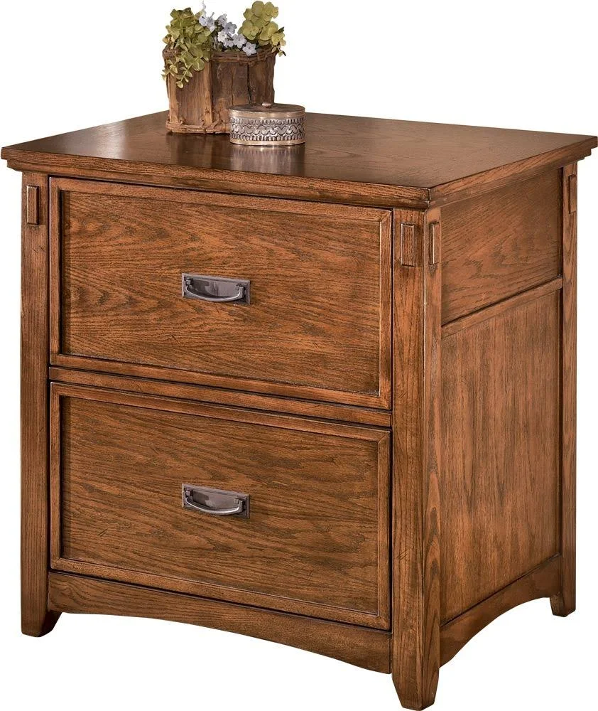 Ashley Cross Island Lateral File Cabinet