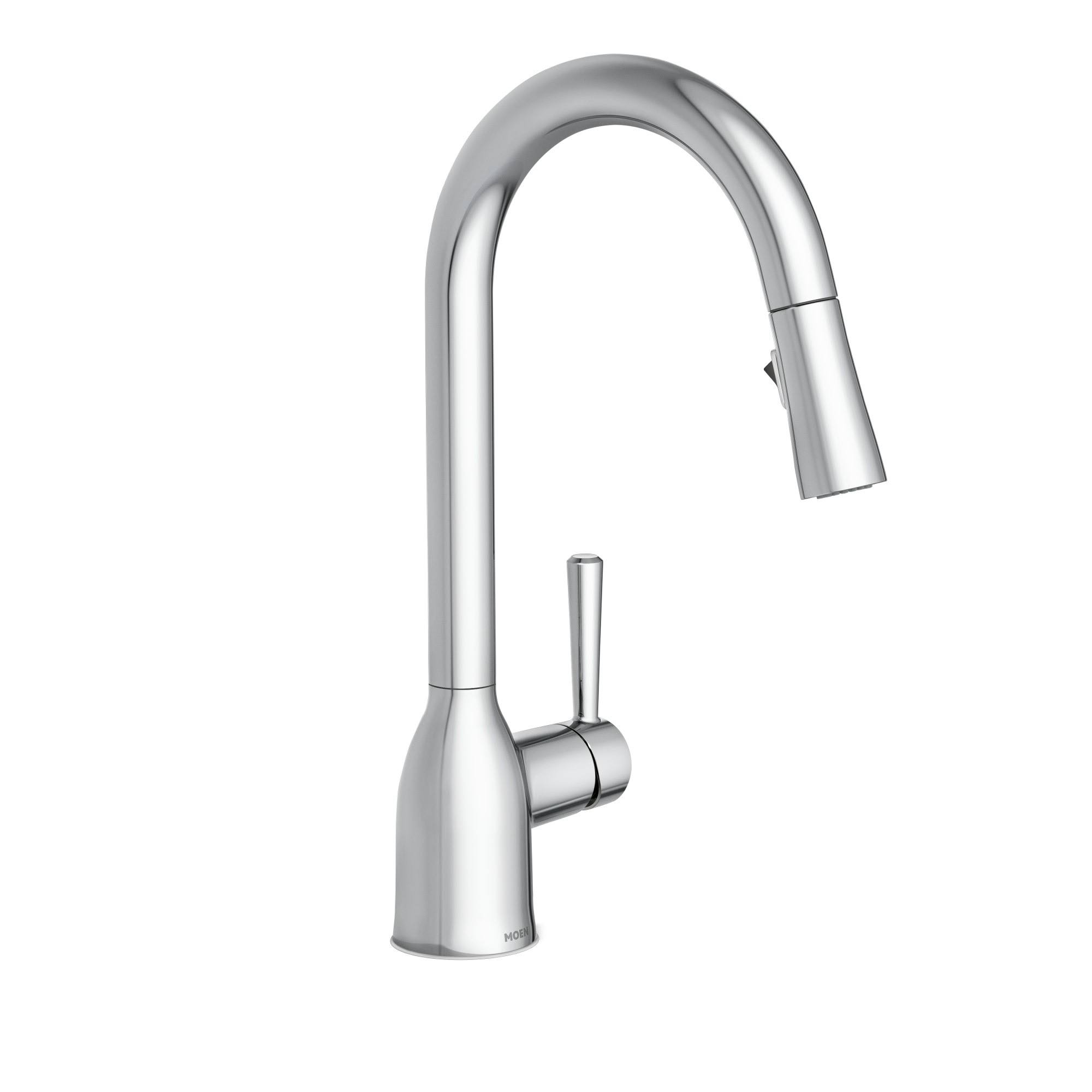 Moen 87233SRS Adler Pull Down Single Handle Kitchen Faucet with Power Clean Finish: Spot Resist Stainless