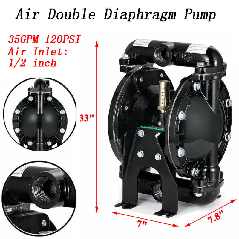 Air Operated Double Diaphragm Pump 1inch 35GPM Diaphragm Optional for Industrial