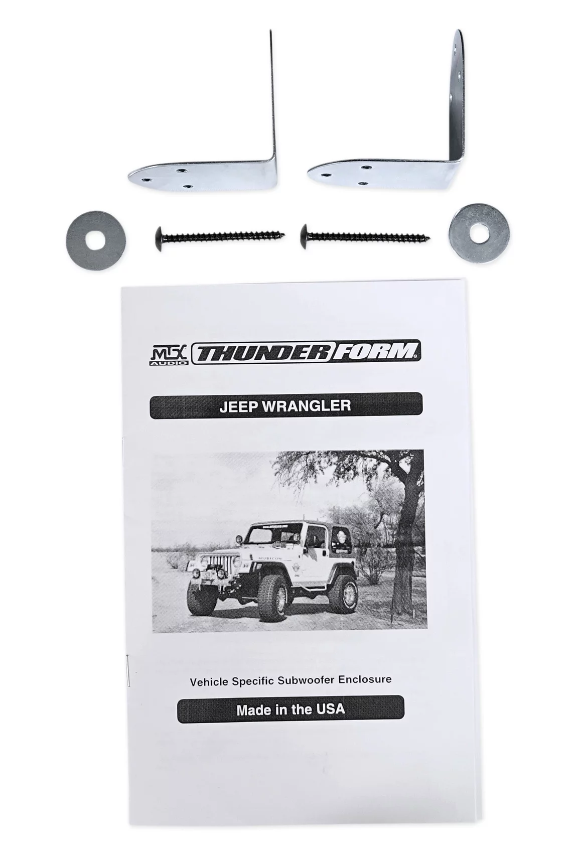 Dual 10" MTX Subwoofers+Sealed Sub Box Enclosure For 1997-2006 Jeep Wrangler TJ