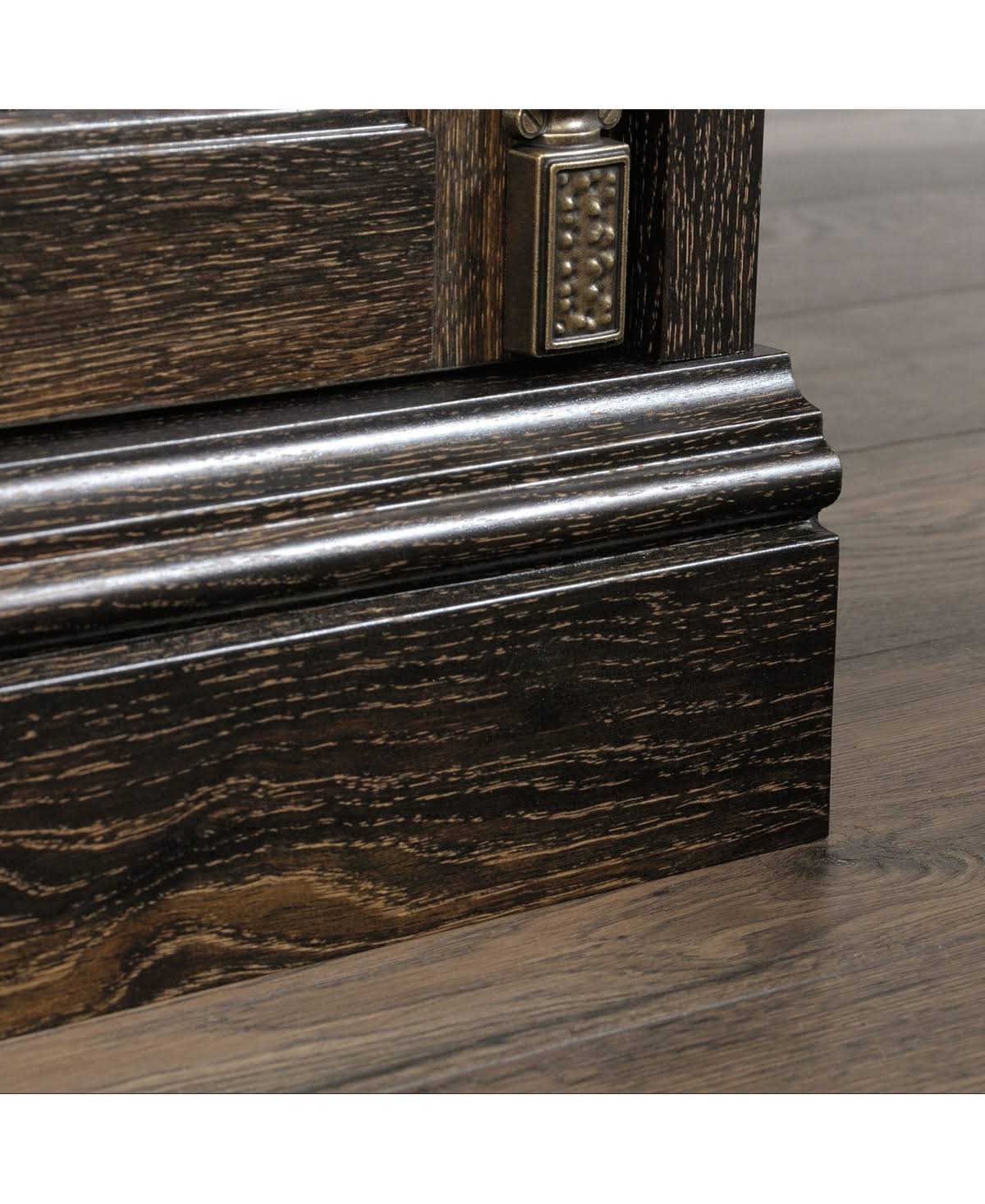 Sauder Barrister Lane L Shaped Computer Desk, Iron Oak