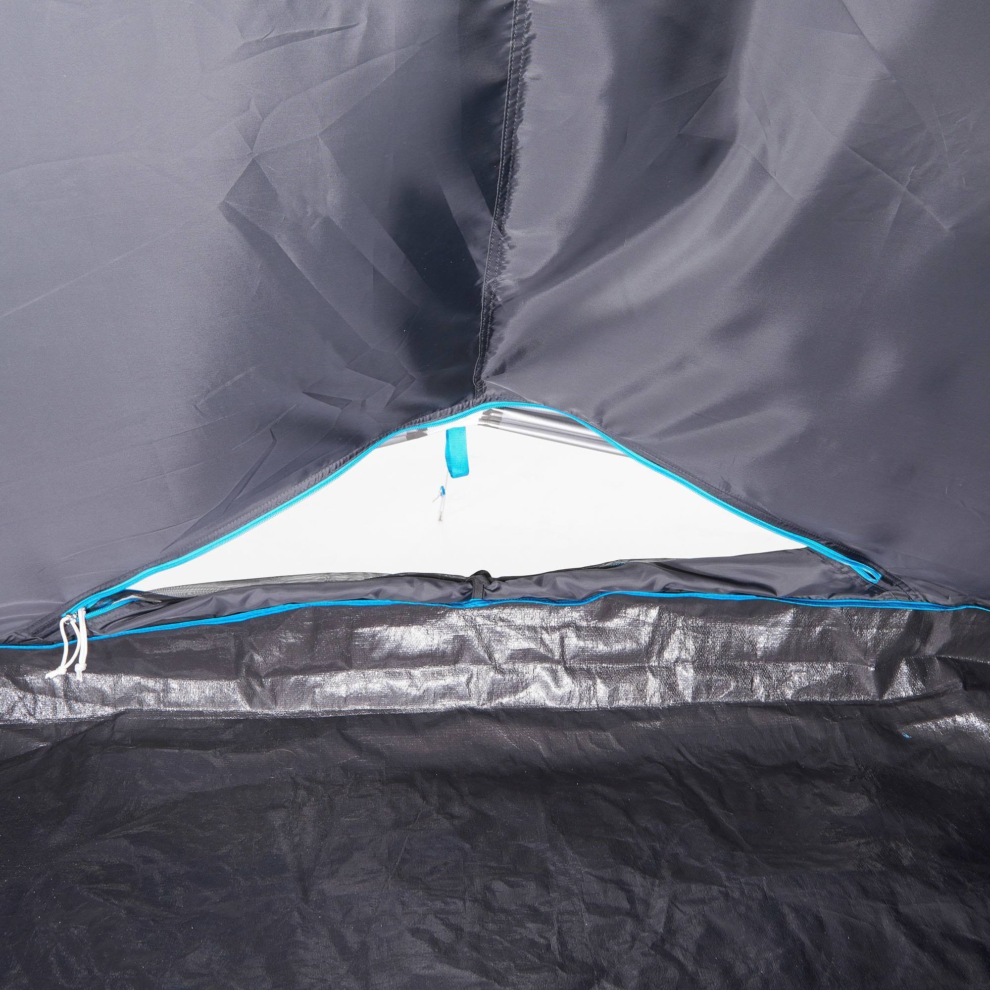 Quechua Air Seconds Fresh u0026 4.2 Inflatable Camping Tent, 4 Person in Black