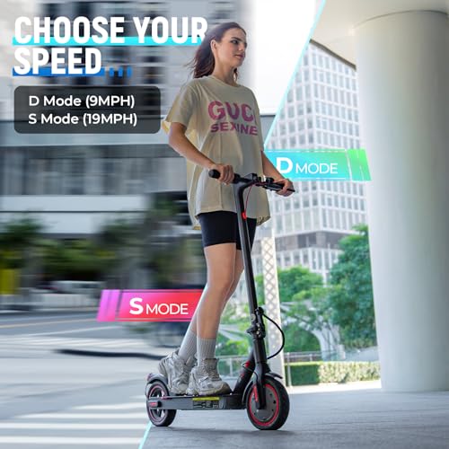 iScooter Electric Scooter for Adults, 18/12 Miles Long Range,22/19/18 Mph Top Speed, Commuting Electric Scooter with Cruise Control, Double Braking Systems Escooter for Adults and Teens