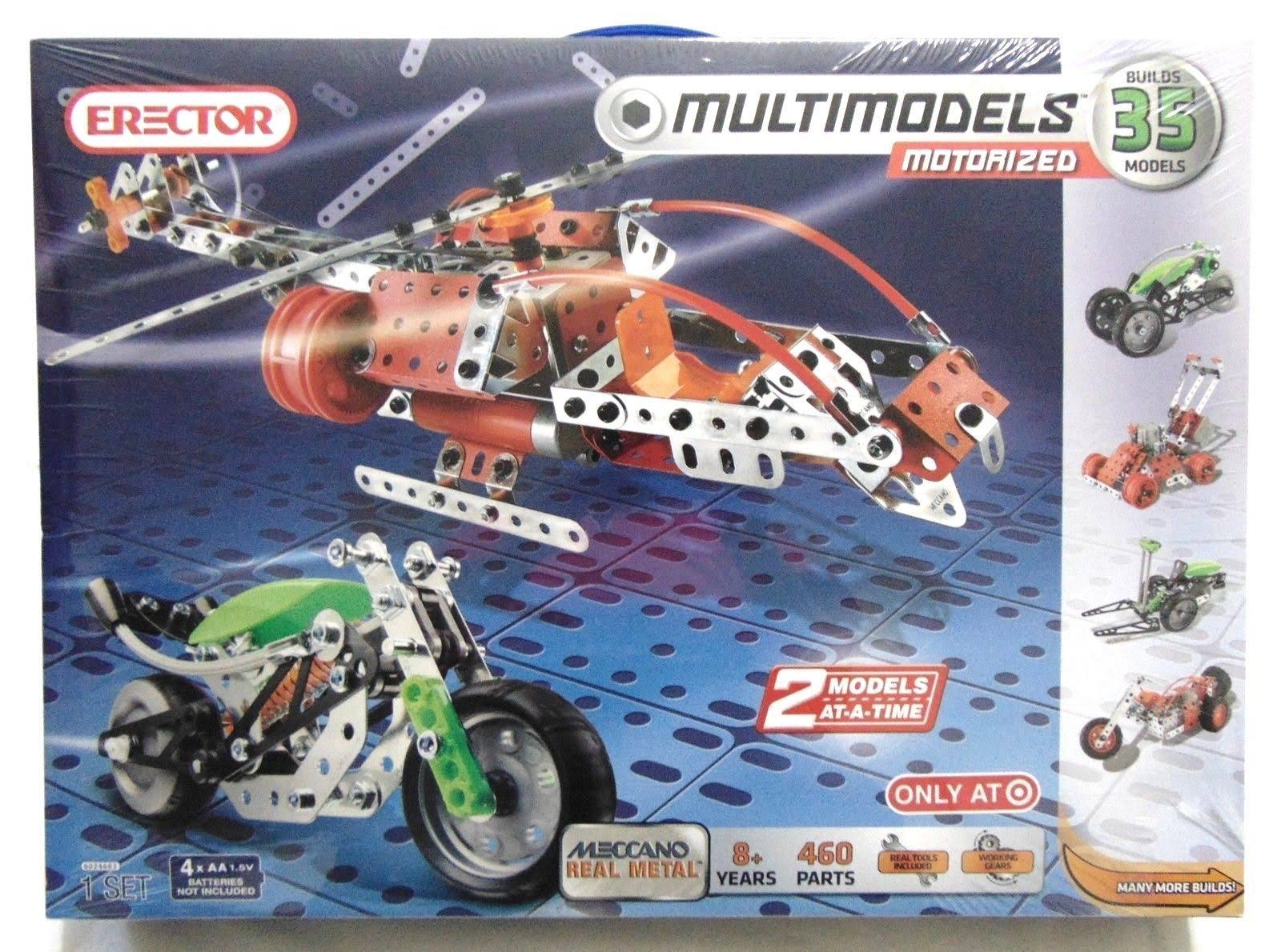 Erector 35 Models u0026 460 Parts Motorized Building Set