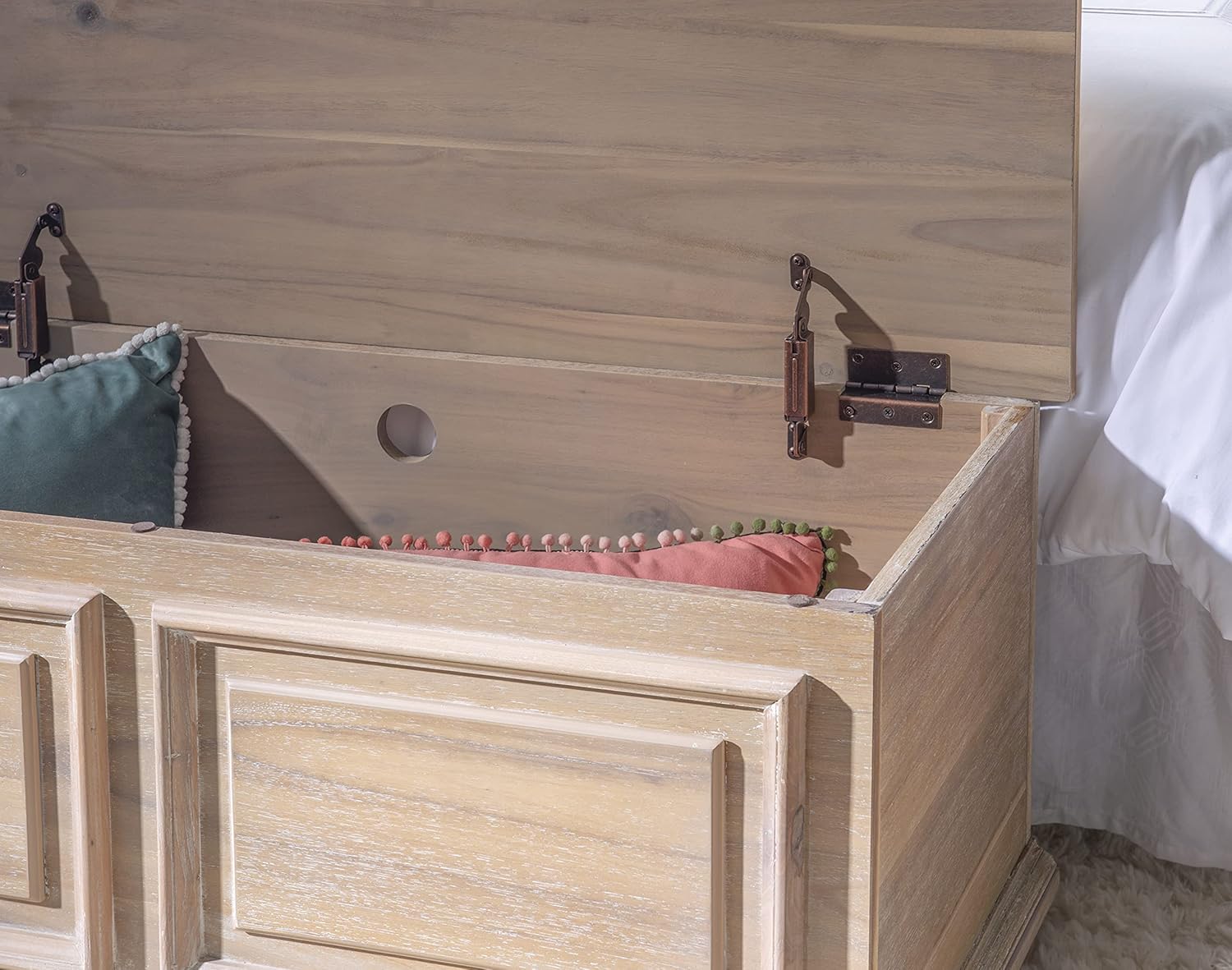 Powell Natural Cedar Chest Chadwick Bench