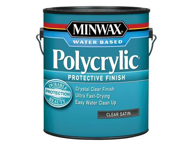Minwax Satin Clear Polycrylic 1 gal. Pack of 2