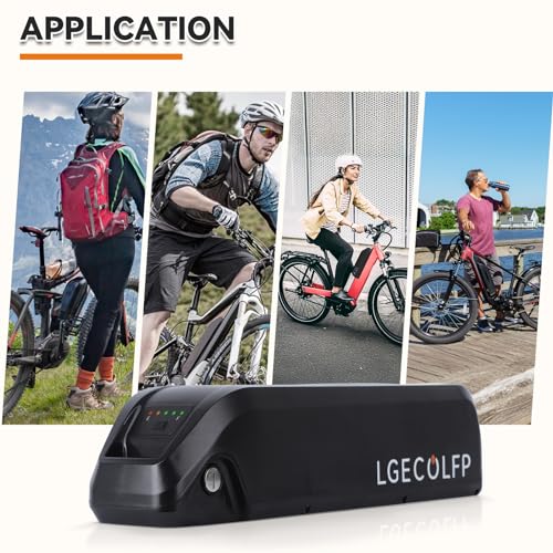 36V 48V 52V Ebike Battery 10Ah 13Ah 15Ah 20Ah Battery Pack with 3A Fast Charger 30A BMS for 36V 48V 52V Controller 250W 350W 500W 750W 1000W 1200W Motor