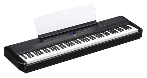 Yamaha 88-Key Weighted Portable Digital Piano Keyboard with Music Rest, Sustain Foot Switch, Built-in Speakers, USB Connectivity, Black (P45B)
