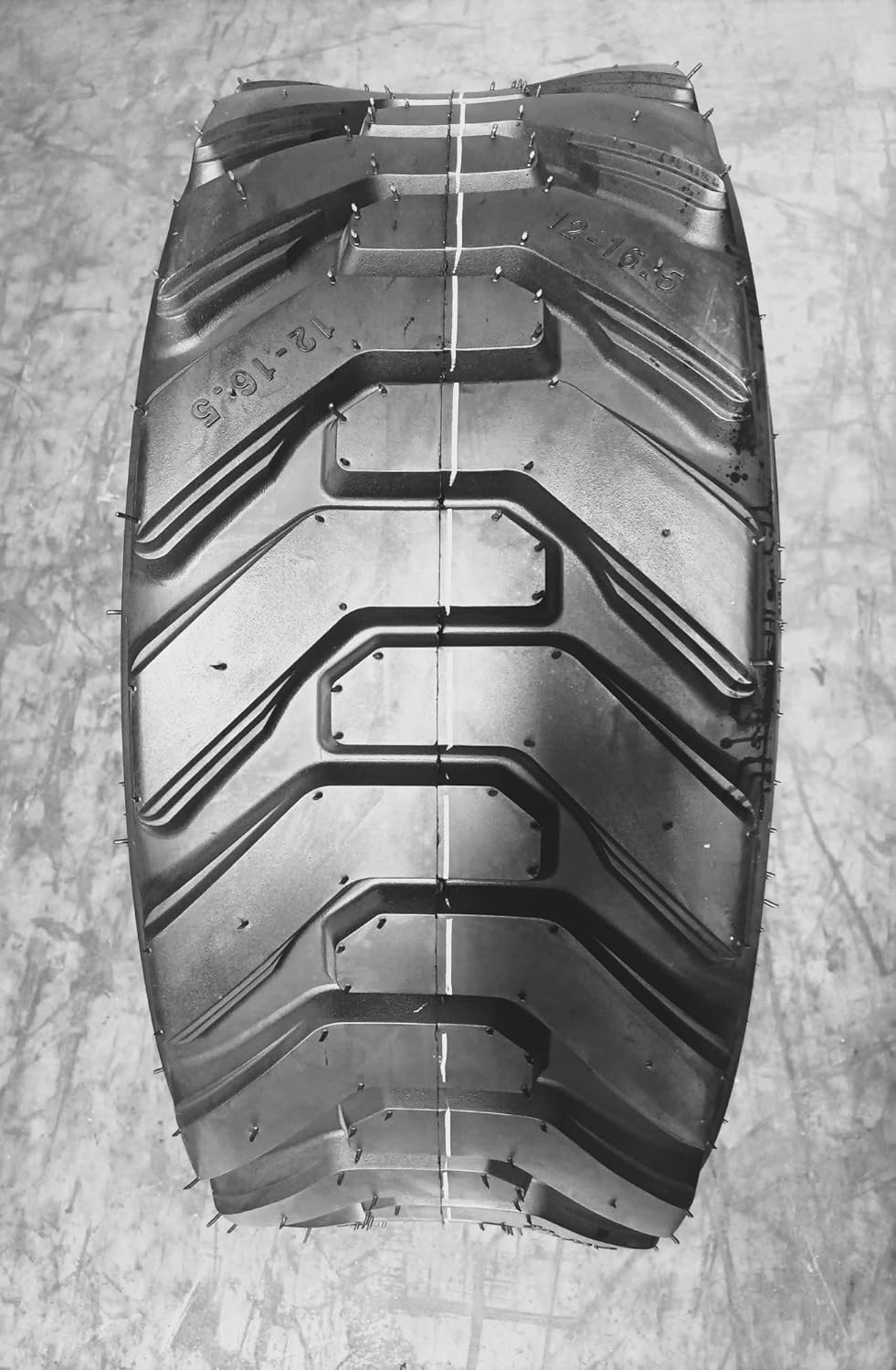 4 HORSESHOE 12-16.5 14PLY R-4 Skid Steer Tubeless Tires w/Extra Thick Rim-Guard Wall Super Heavy Duty H Load 12x16.5 305/70-16.5 NHS 12165 T168 SKS8 L2/G2