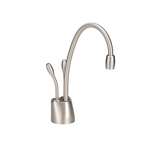 InSinkErator Contemporary Instant Hot and Cold Water Dispenser Faucet, Satin Nickel, F-HC1100SN