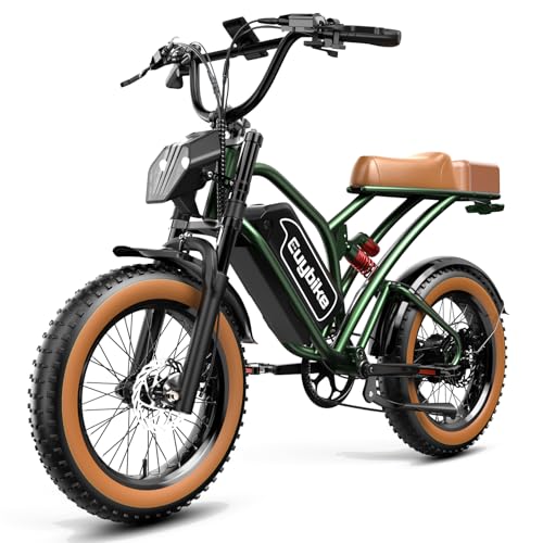 Electric Bike for Adults, 2000W/3000W Peak Single/Double Motor with 48V/52V 25AH/30AH Battery, 20"x4.0" Fat Tires 35MPH/37MPH Ebike, Dual Hydraulic Disc Brake Full Suspension Electric Bicycle