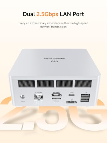 MINISFORUM UM880 Plus Mini PC with AMD Ryzen 7 8845HS(8C/16T, up to 5.1GHz),Mini Computer Radeon 780M Graphics 1TB PCIe4.0 SSD 32GB DDR5,OCuLink,Triple Display with HDMI+DP+USB4, 5xUSB Port,2.5G LAN