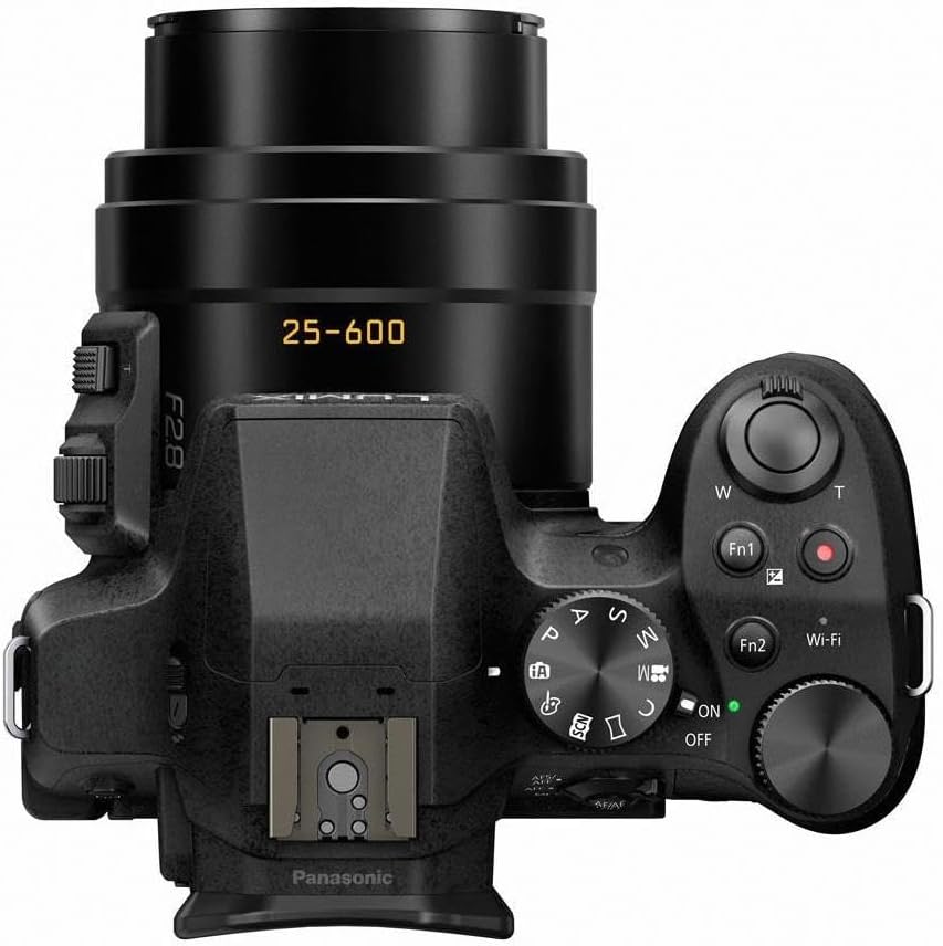 Panasonic LUMIX FZ300 Long Zoom Digital Camera Features 12.1 Megapixel, 1/2.3-Inch Sensor, 4K Video, WiFi, Splash & Dustproof Camera Body, LEICA DC 24X F2.8 Zoom Lens - DMC-FZ300K - (Black) USA