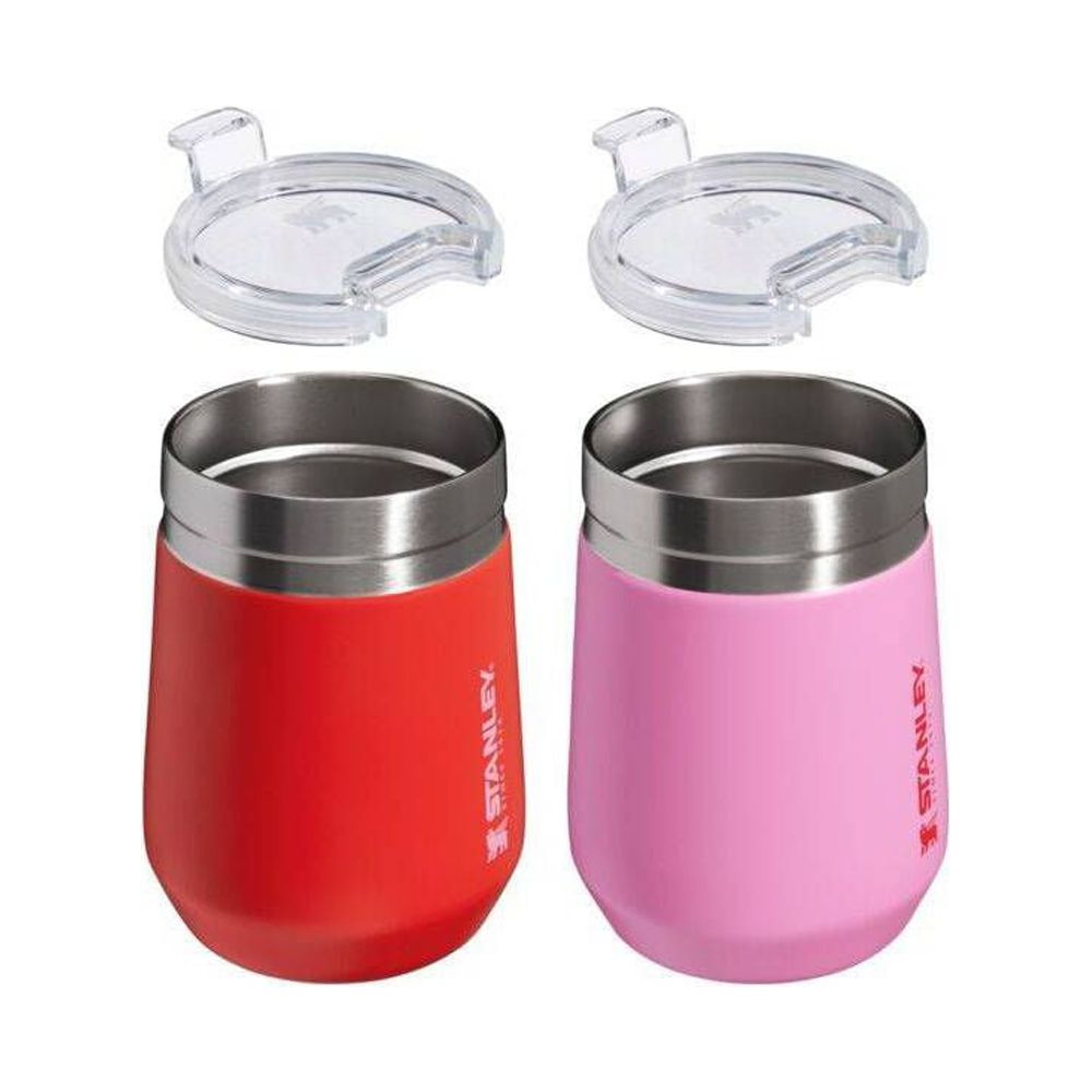 Stanley 2pk 10 oz Stainless Steel Everyday Go Tumblers Red/Pink