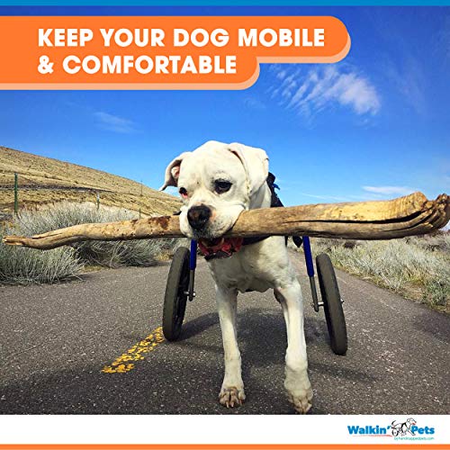 Walkin' Wheels Dog Wheelchair - for Large Dogs 70-180 Pounds - Veterinarian Approved - Dog Wheelchair for Back Legs
