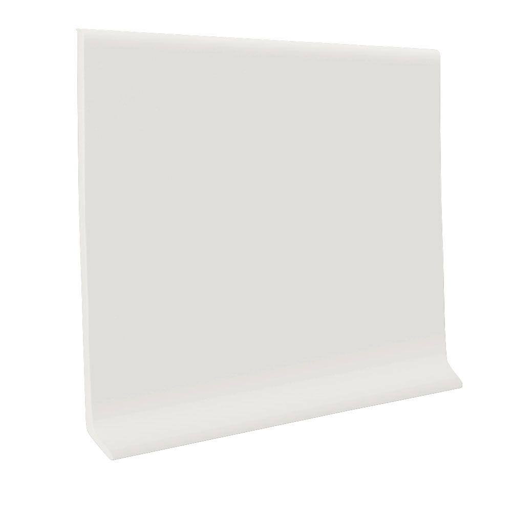 Roppe White 4 in. x 48 in. x 1/8 in. Vinyl Wall Cove Base (30-Pieces)